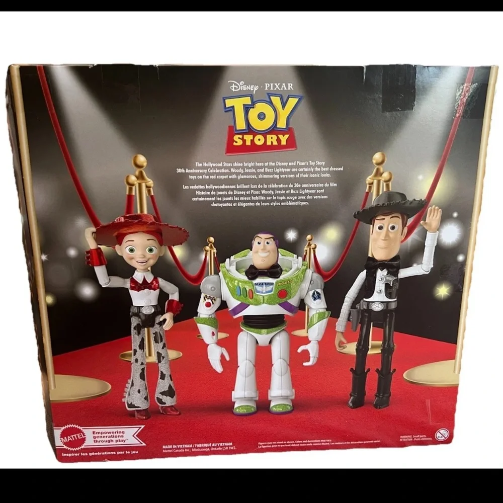Toy Story 30th Anniversary Hollywood Stars Woody Buzz Jessie‎ Mattel Figure Set